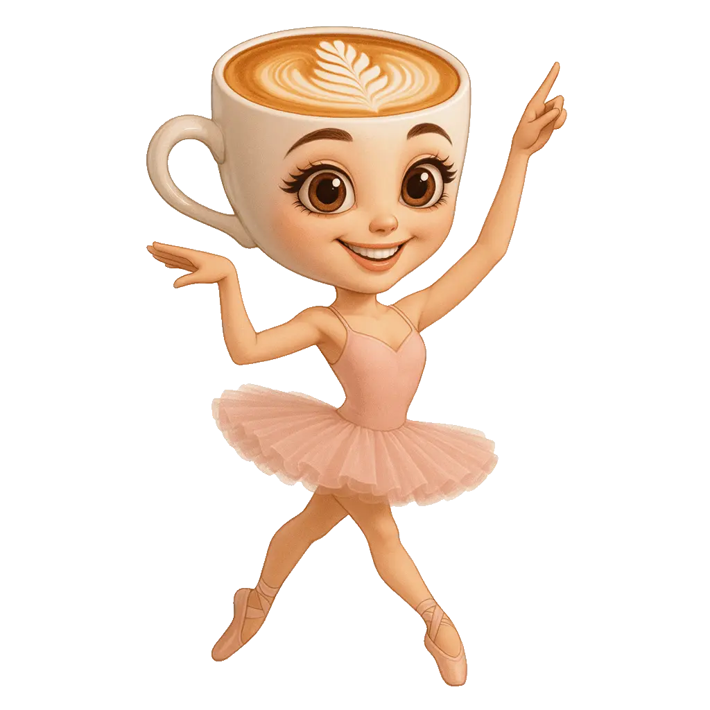 Italian Brainrot Image of Ballerina Cappuccina