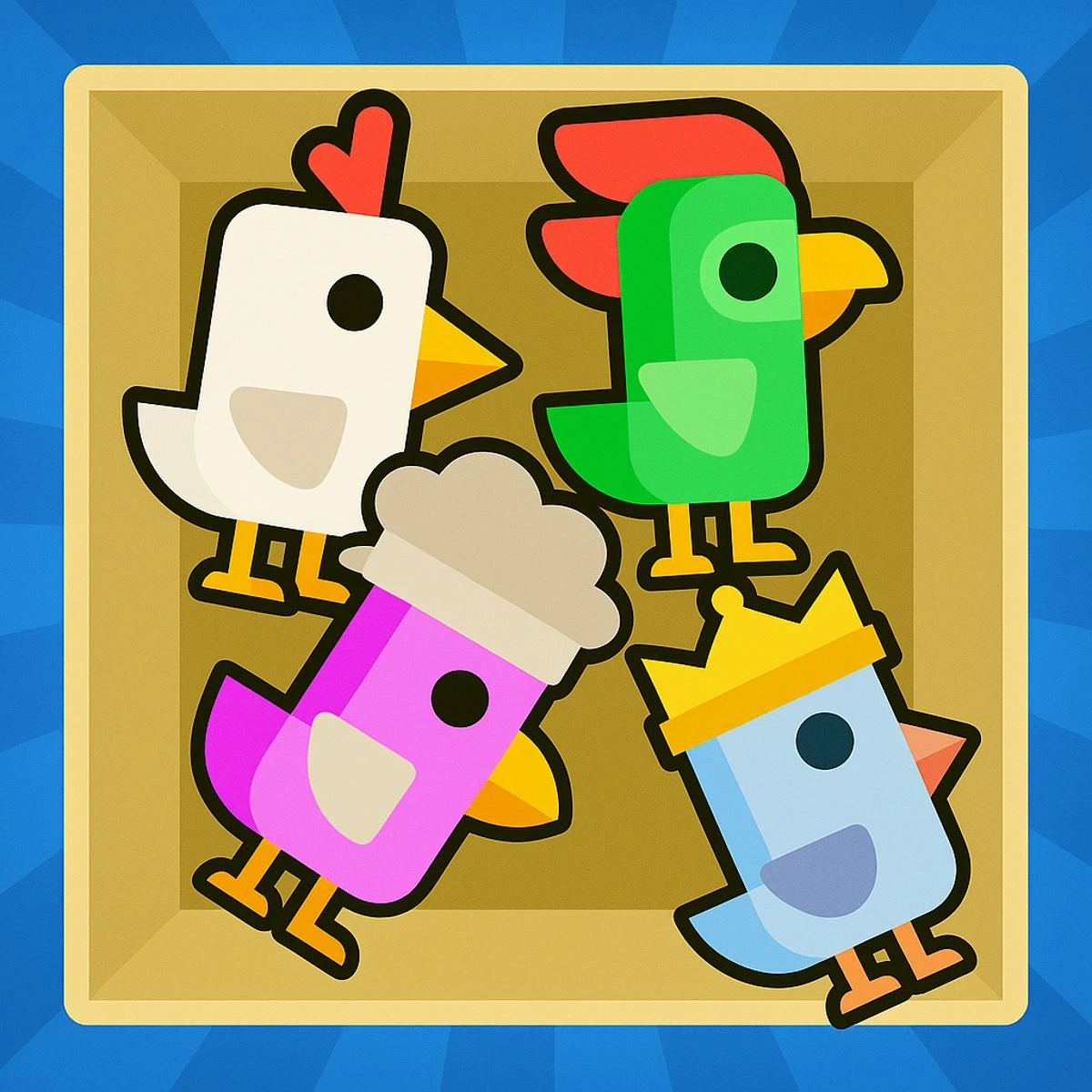 【スイカゲーム風】チキンスクリームマージ