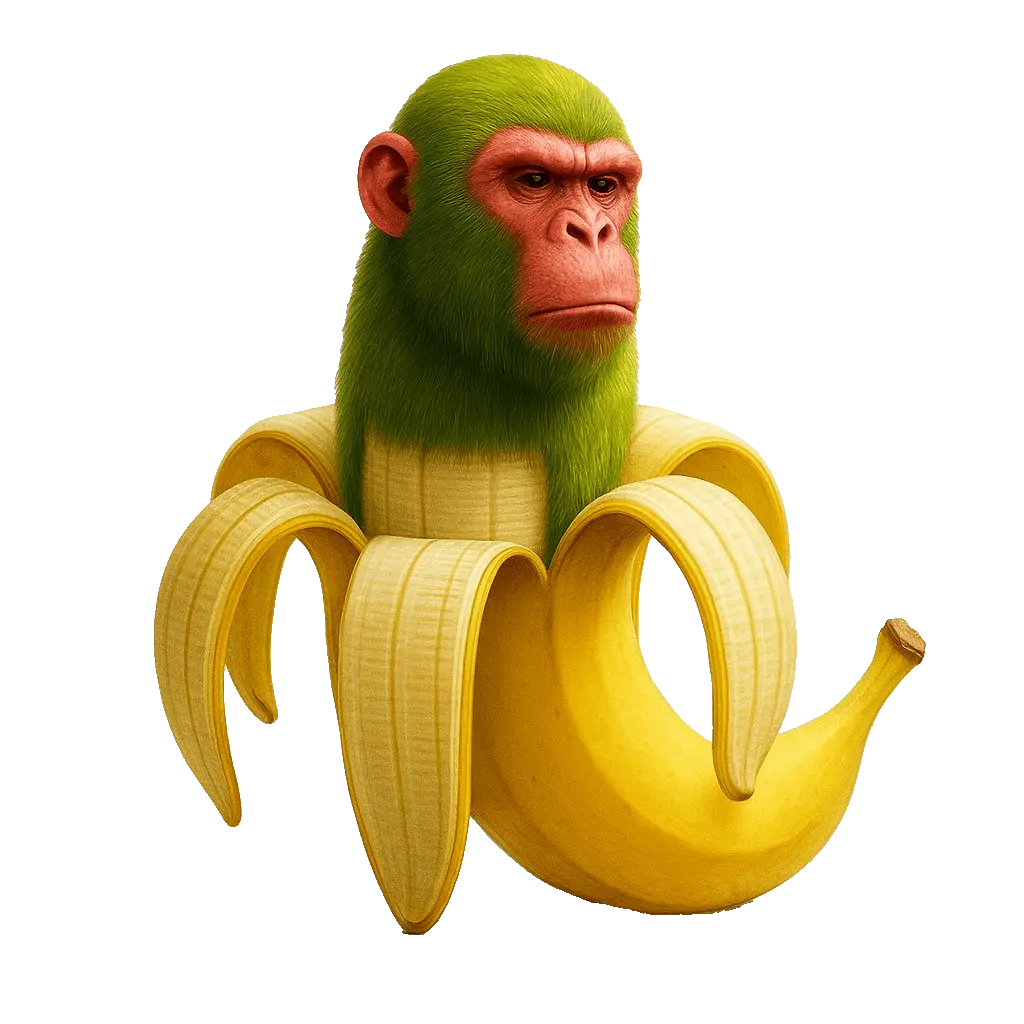 Italian Brainrot Image of Chimpanzini Bananini