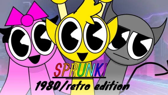Sprunki 1980 Retro Edition game image