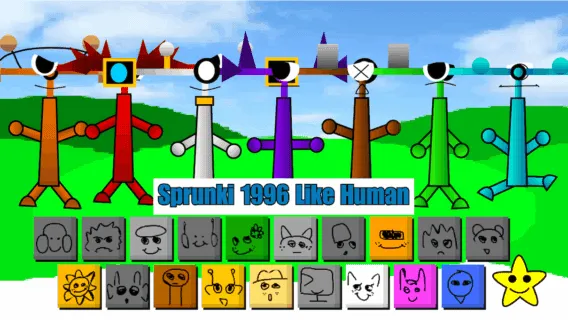 Sprunki 1996 Like Human game image