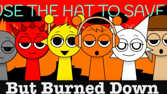 Sprunki Burned Down game image