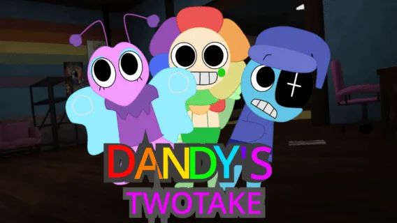 Sprunki Dandy's Twotake game image