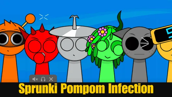 Sprunki Pompom Infection game image