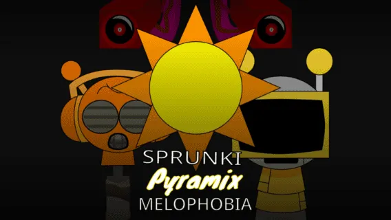 Sprunki Pyramixed Melophobia game image
