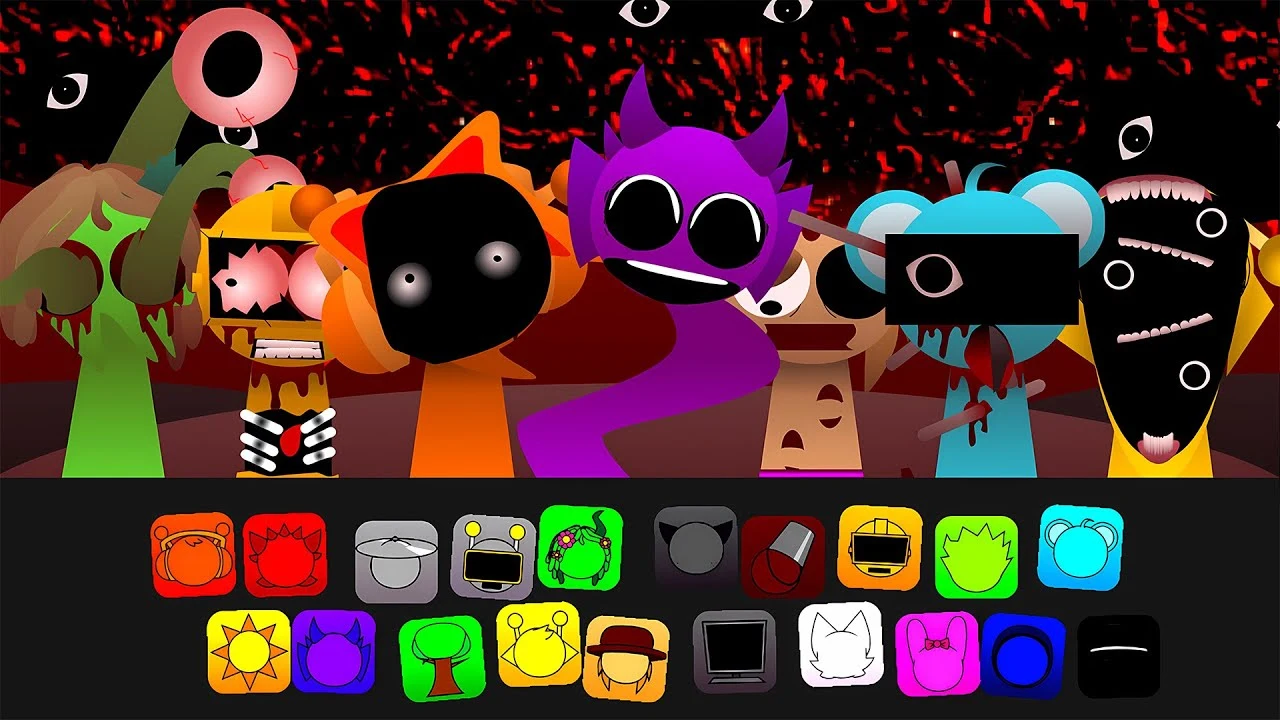 スプランキー ピラミックス フェーズ3【Sprunki Pyramixed 3】 game image