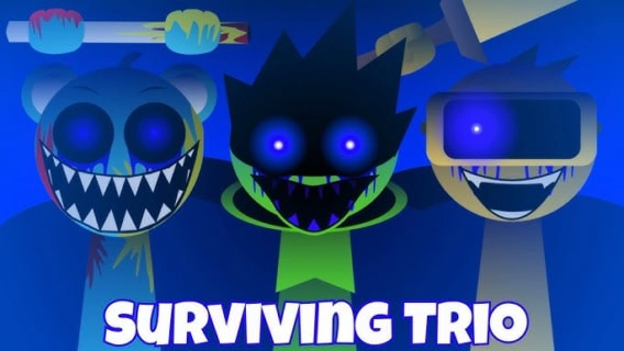Sprunki Surviving Trio game image