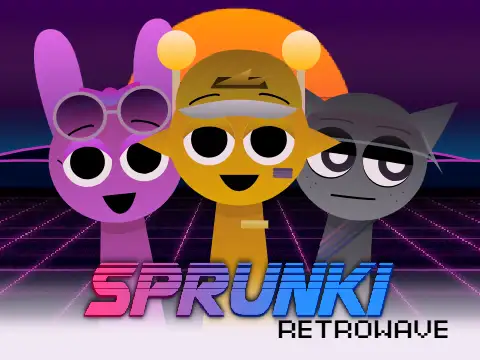 Sprunki Vaporwave game image